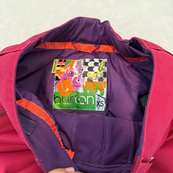 Burton Womens Pink Ski Snow Winter Snowboard Pants Snowsuit Suit Bibs Ladies XS - Picture 5 of 11